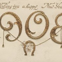 A996.016.002 (018) - Wishing you a Happy New Year 1908, sample from album