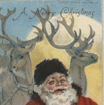 A996.016.002 (040) - A Merry Christmas (with Santa), postcard front
