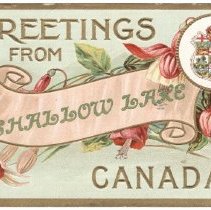 A2015.107.009 Front, Greetings From Shallow Lake Canada To Arthur Esplen, 1