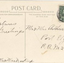 A2015.107.011 Reverse, Merry Christmas To Arthur Esplen, 1924