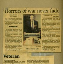 "Horrors of war never fade" article