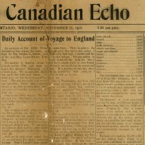 Daily account of voyage to England, p. 1