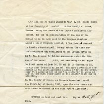 Extension agreement, Annie Greig and Saugeen Electric Light & Power Co. p1