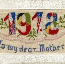 To my dear mother postcard from Alex Greig, front