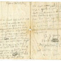 1916 Oct 29 letter from A.J. Greig to mother, p1