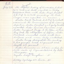 Rebekah Kincardine District No. 24 record book, p. 9