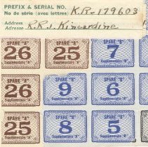 Pages 1, and parts of 4-6, Ration Book 2, Elsie Blair