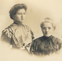Two women portraits
