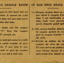 Outer back cover, Ration Book 1, Allan Wyld, Ripley