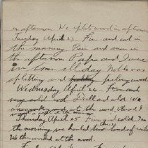 James Rowand Burgess Apr 23 - May 1 1918 diary entries