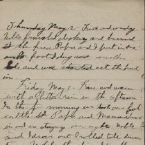 James Rowand Burgess May 2 - May 9 1918 diary entries