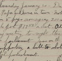 James Rowand Burgess Jan 30 1918 diary entry