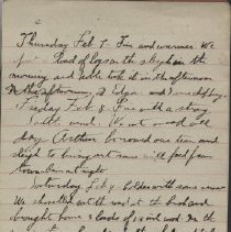 James Rowand Burgess Feb 7 - Feb 15 1918 diary entries