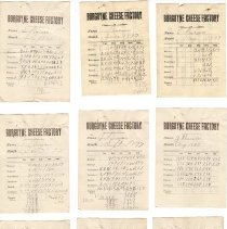A988.033.005a-i Burgoyne Cheese Factory statements 1897-1898