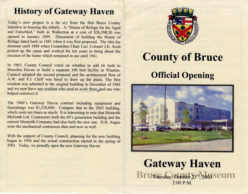 A2016.029.251 Official opening Gateway Haven Bruce County Museum