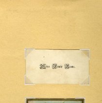 Scrapbook page 1, calling cards