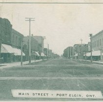 Main Street, Port Elgin, Ont., post card front