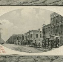 Goderich St. looking north, Port Elgin, Ont., post card front