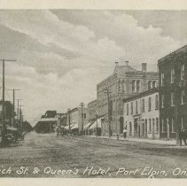 Goderich St. & Queen's Hotel, Port Elgin, Ont., post card front