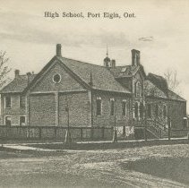 High School, Port Elgin, Ont., postcard front