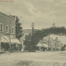 Main St., Teeswater, Ont., postcard front