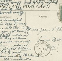 A2014.008.1261 - St. Thomas Church and Rectory, Walkerton, postcard back