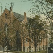 A2014.008.1263 - Knox Church, Walkerton, Ont., Canada, postcard front
