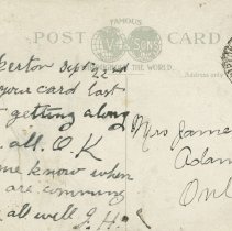 A2014.008.1263 - Knox Church, Walkerton, Ont., Canada, postcard back