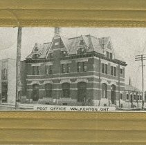 Post Office, Walkerton, Ont., postcard front