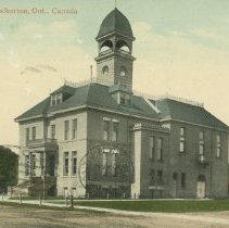Town Hall, Walkerton, Ont., post card front