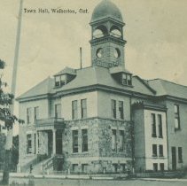 Town Hall, Walkerton, Ont., postcard front