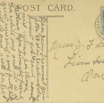 C.P.R. Bridge, Walkerton, Ont., post card back