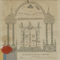 John Smith Loyal Orange Lodge No. 1093 certificate