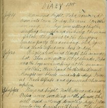 Page 1, Sample of Olive Burgess Diary 1915-1917