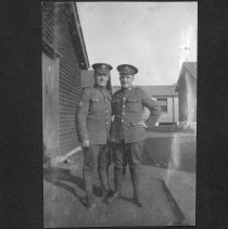 A992.020.001 Page 01a Roy Eidt Photo Album - Two pals, Carl and Dave