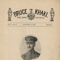 Bruce In Khaki, Vol. 1, No. 7, Jan. 1918, title page