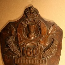 160th battalion plaque at RCL # 183 Kincardine