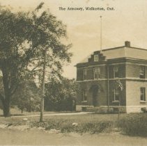 The Armoury, Walkerton, Ont., post card front