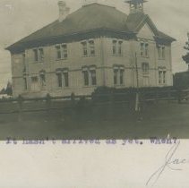 High School, Wiarton, Ont., post card front