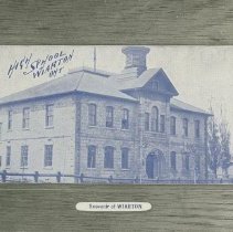 High School, Wiarton, Ont., post card front