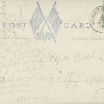 High School, Wiarton, Ont., post card back