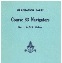 Course 83 Navigators Graduation Party Program, front cover