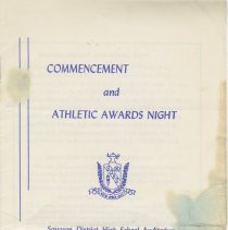 Page 1, Saugeen District High School commencement program