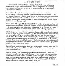 Page 1, A Soldier's Story : Daniel Roppel