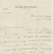 A995.023.013 (01a) page 1 - Jan. 16, 1916 William Johnston letter