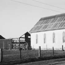 K-65-09-03 - Eden Grove United Church and shed, 1965