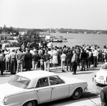 K67-26-02 Ceremony unveiling Duke of Edinburgh Award hikers' names on cairn