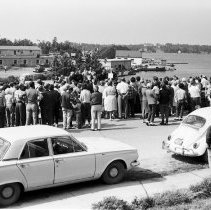 K67-26-03 Ceremony unveiling Duke of Edinburgh Award hikers' names on cairn
