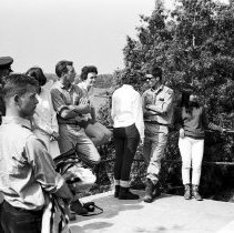 K67-26-08 Ceremony unveiling Duke of Edinburgh Award hikers' names on cairn