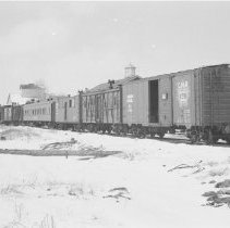 K-71-01-16 - Port Elgin construction train for RR to Douglas Point, 1971
